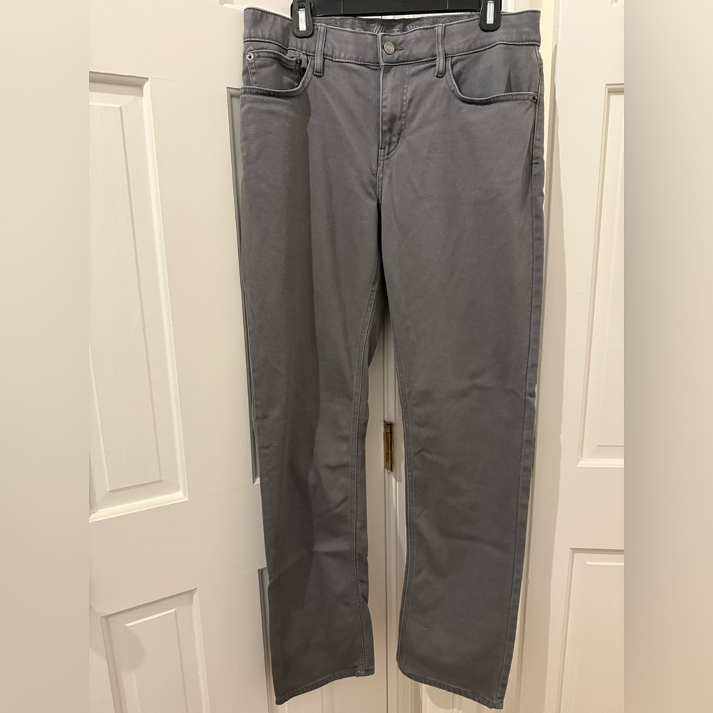 Izod Men's Charcoal Straight Pants - Size 34x32
